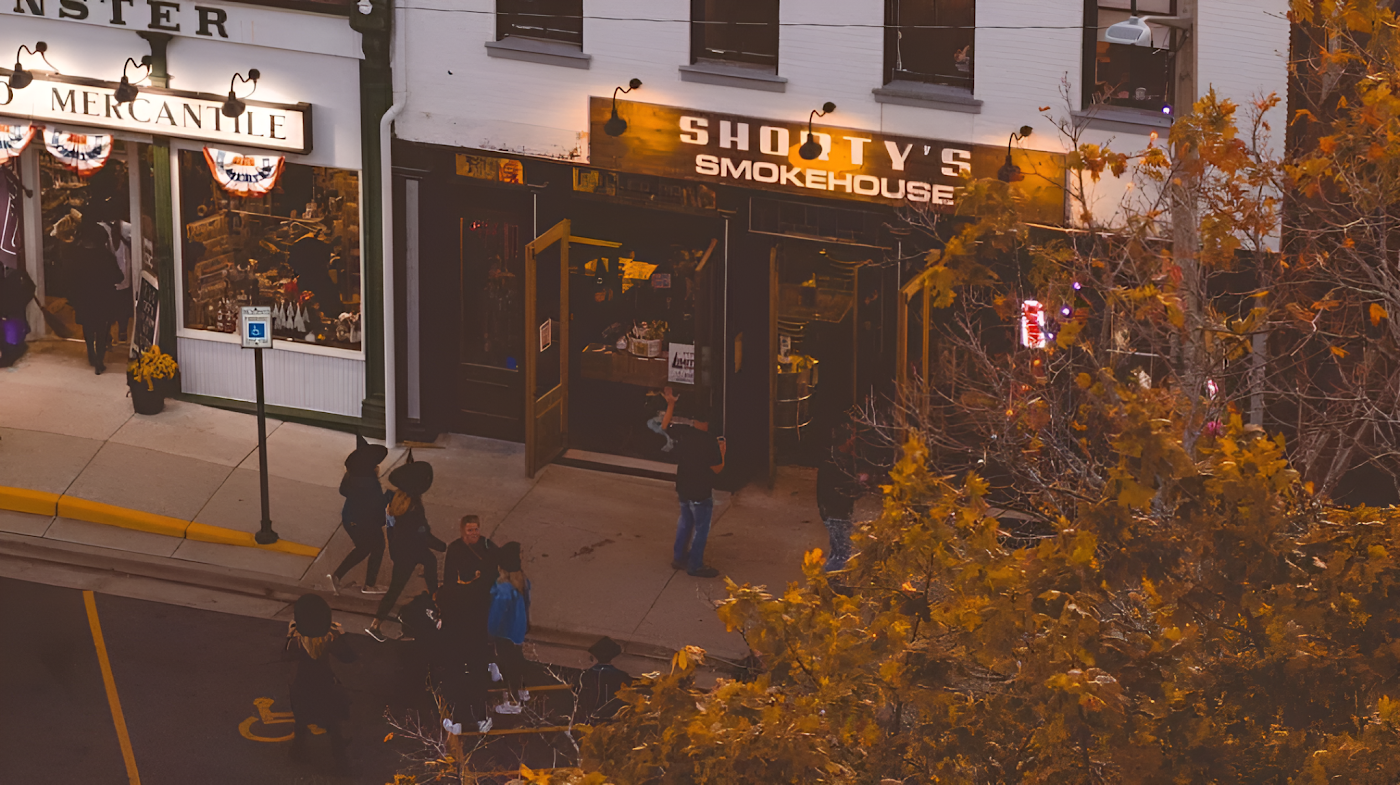 Shorty's Smokehouse storefront at 121 S Main St in Waterloo, Illinois